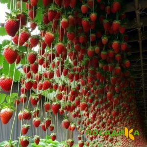 Клубника ампельная Анастасия купить по цене от 370р. в интернет-магазине «Посадика» с доставкой почтой в в  Башкортостане и по всей России – [изображение №1].