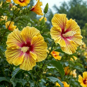 Гибискус Свит Соната купить по цене от 249р. в интернет-магазине «Посадика» с доставкой почтой в в  Башкортостане и по всей России – [изображение №1].