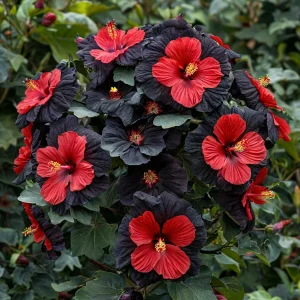 Гибискус Шиммеринг купить по цене от 720р. в интернет-магазине «Посадика» с доставкой почтой в в  Башкортостане и по всей России – [изображение №1].