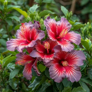 Гибискус Кримсон Флейм купить по цене от 479р. в интернет-магазине «Посадика» с доставкой почтой в в  Башкортостане и по всей России – [изображение №1].