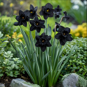 Нарцисс Тень Королевы купить по цене от 500р. в интернет-магазине «Посадика» с доставкой почтой в в  Башкортостане и по всей России – [изображение №1].